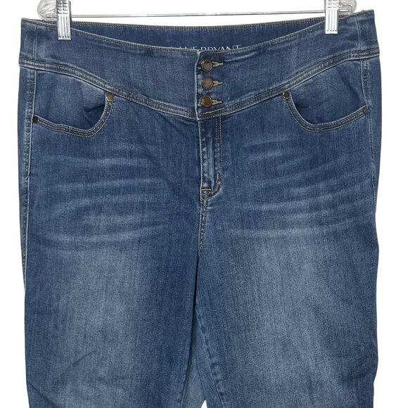 Lane Bryant Jeans Womens 18 Blue High Rise Super Stretch Skinny - Picture 3 of 9